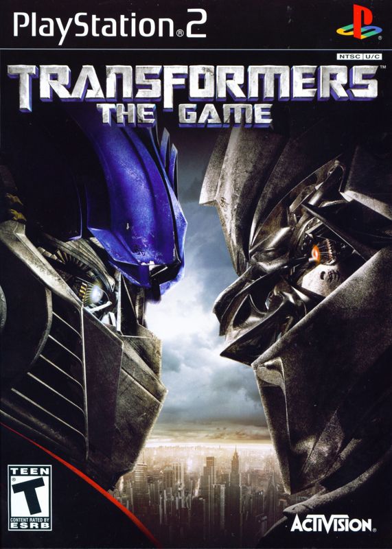 Transformers box art for Playstation 2